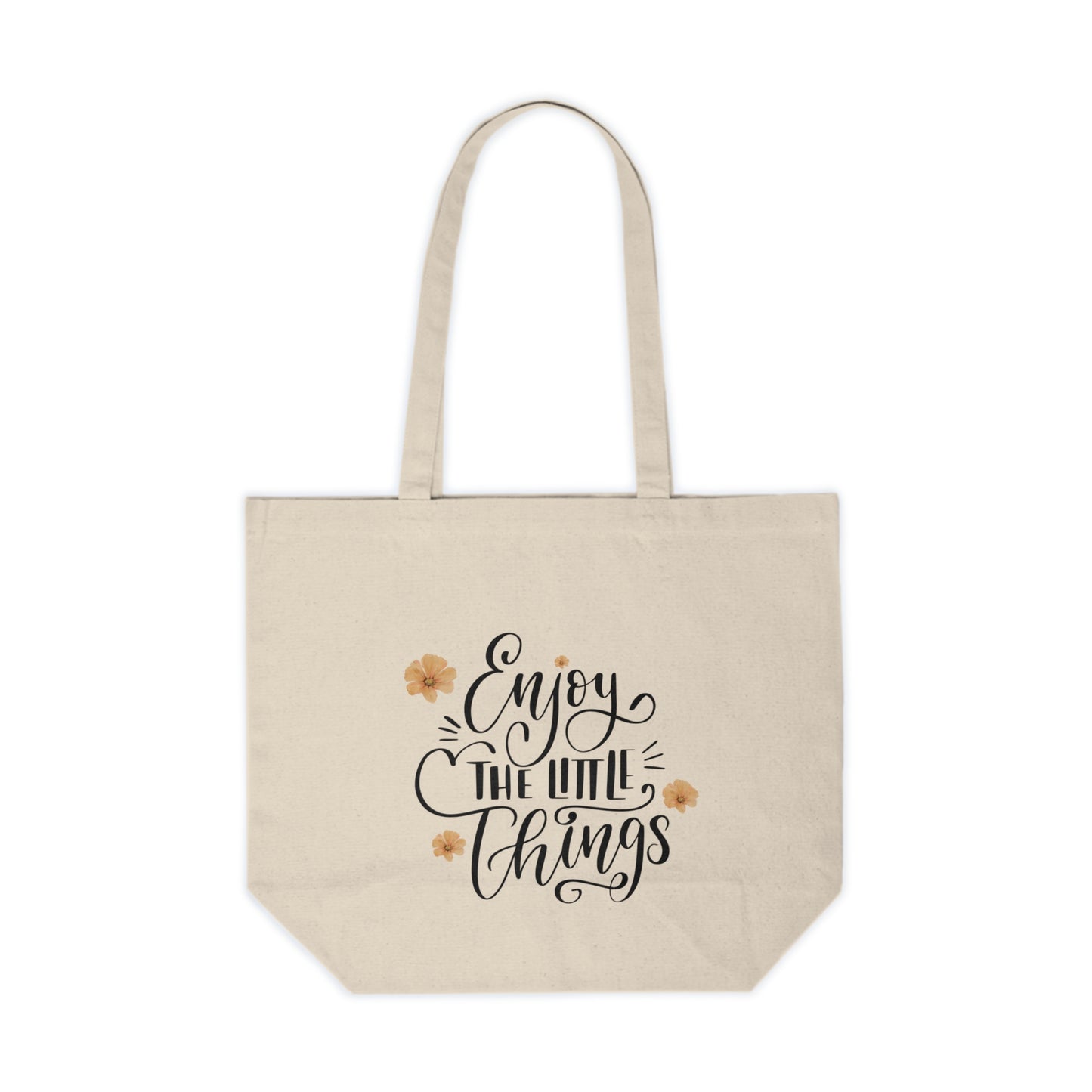 Enjoy the Little Things Tote – Inspirational Quote Cotton Tote Bag