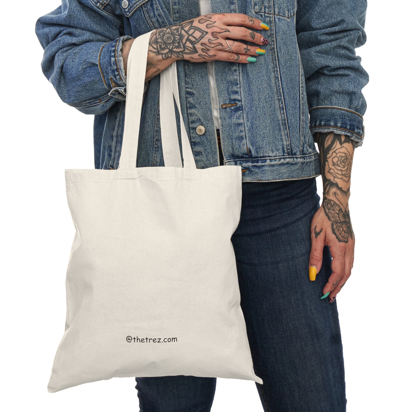 Hello Spring Tote Bag – Cute Natural Cotton Reusable Eco-Friendly Bag